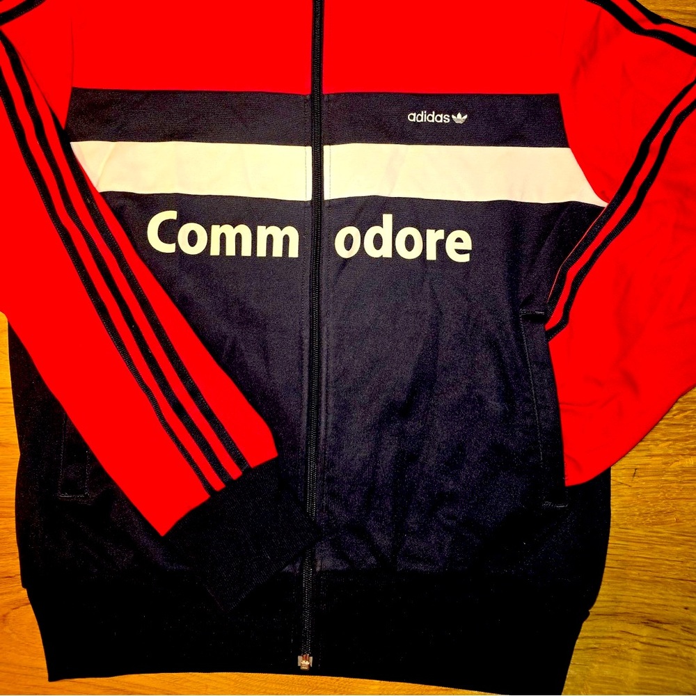Very rare collectible Adidas Jacket Commodore sponsor size L